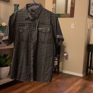 Men’s Black and Tan check shirt